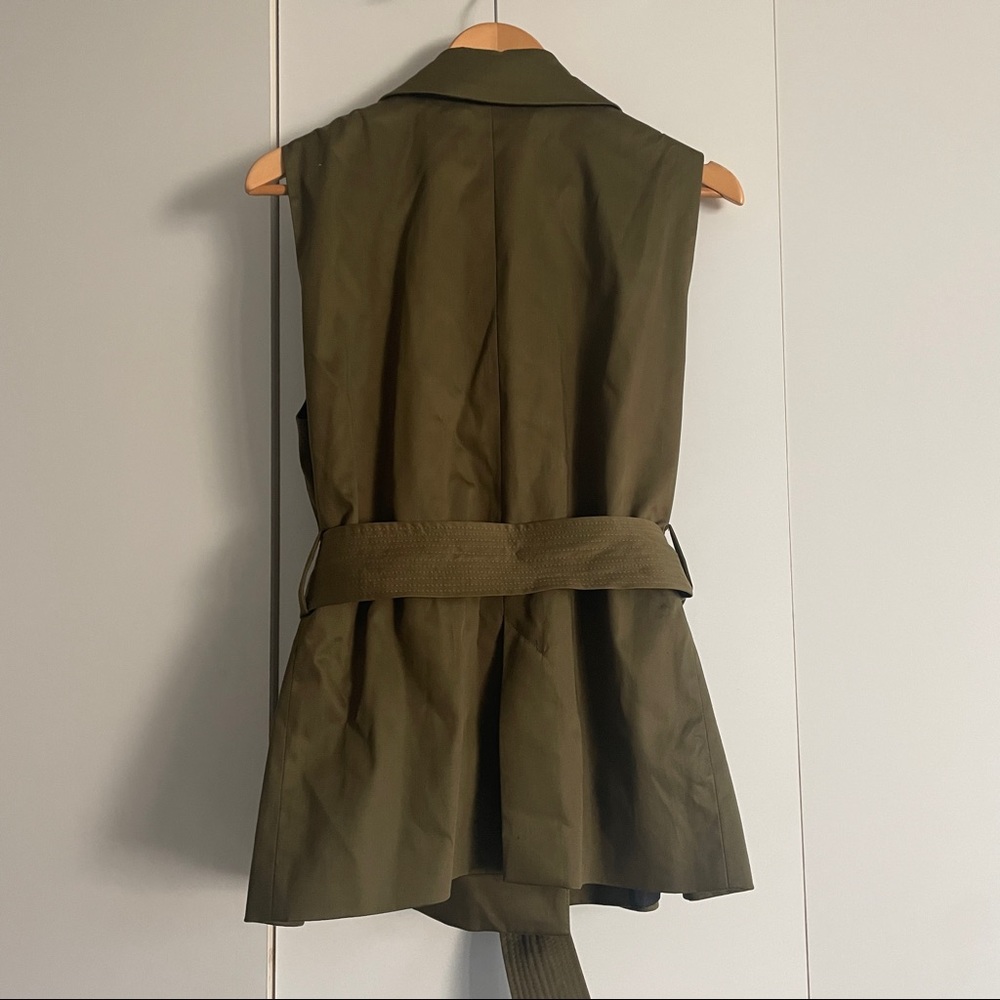 Zara Vest / Waistcoat In Olive green Size L - Picture 4 of 7